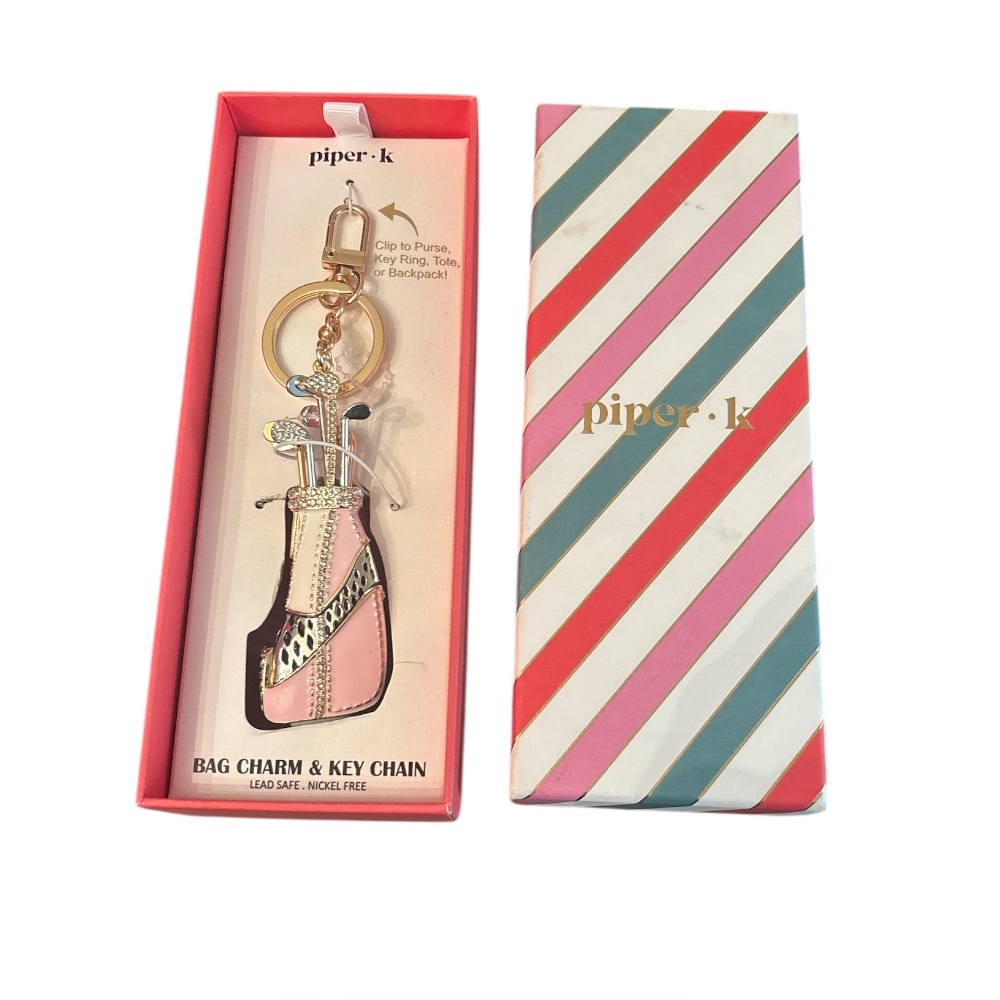 Piper Golf Charm & Key Chain
